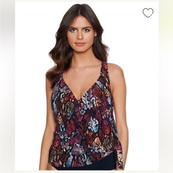 Magicsuit Queen Cobra Winnie Underwire Tankini Top swimwear 8 - Picture 2 of 9